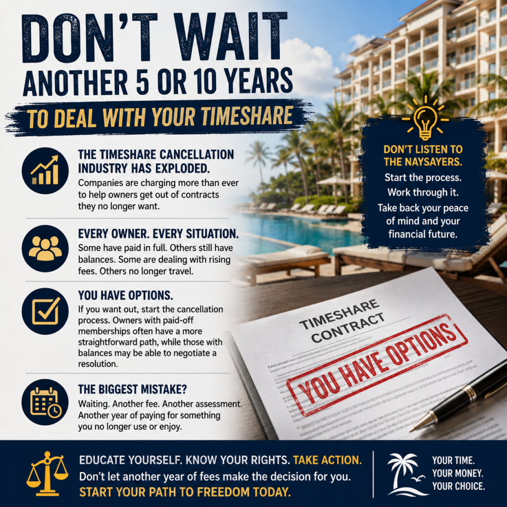 Worried timeshare owner reviewing overdue payment notices and maintenance fee bills after stopping timeshare payments.