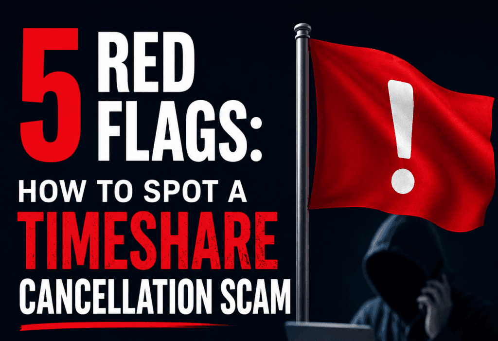 how to spot a timeshare scam, sign