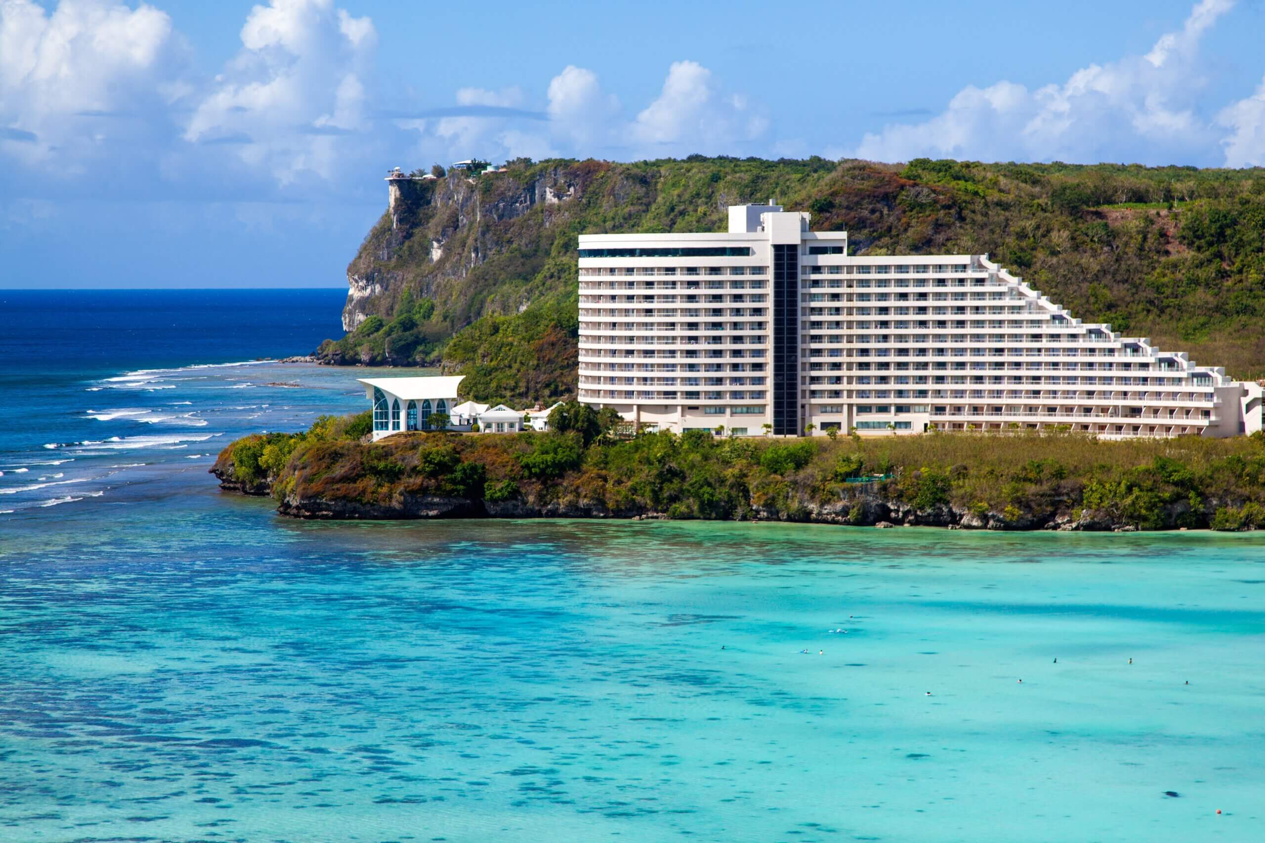 Club Wyndham Review, beach resort with mountain in background